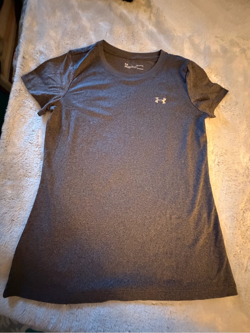 Under Armour Women's Dark Gray Heather Short Sleeve Performance Tee